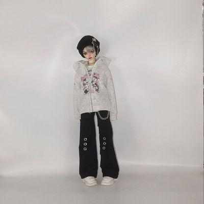 四分娃衣bjdbjd亚外套bjd暗黑系工装微喇裤裤子