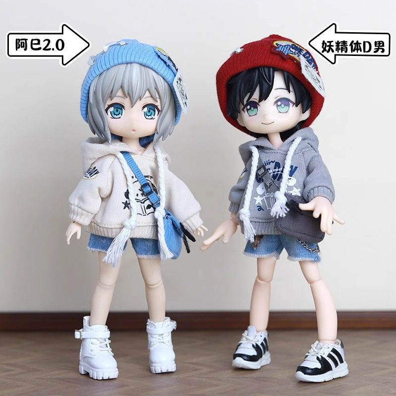 12分娃衣ob11 美式套装 GSC P9 UFDOLL 妖精体BJD服