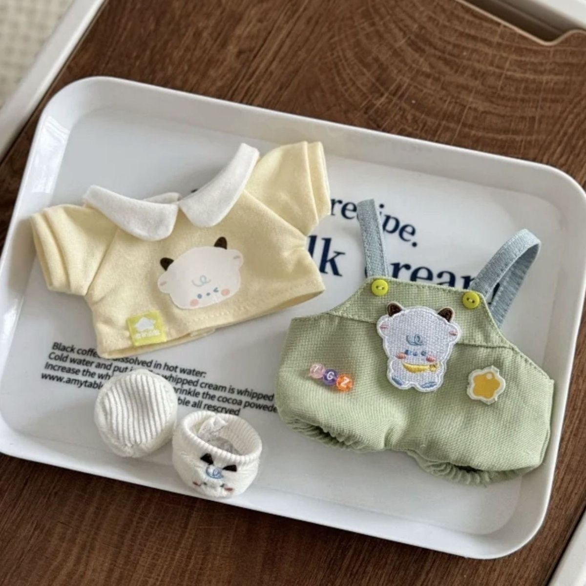 20cm娃衣20厘米棉花娃娃无属性棉花背带裤可爱公仔替换装包邮