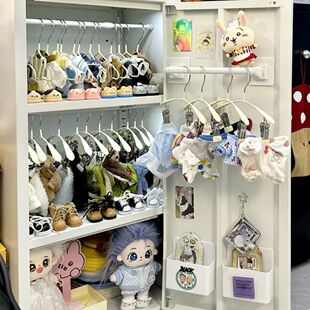 娃衣收纳棉花娃神器18cm毛绒玩偶公仔衣服配饰迷你挂衣架子小衣架