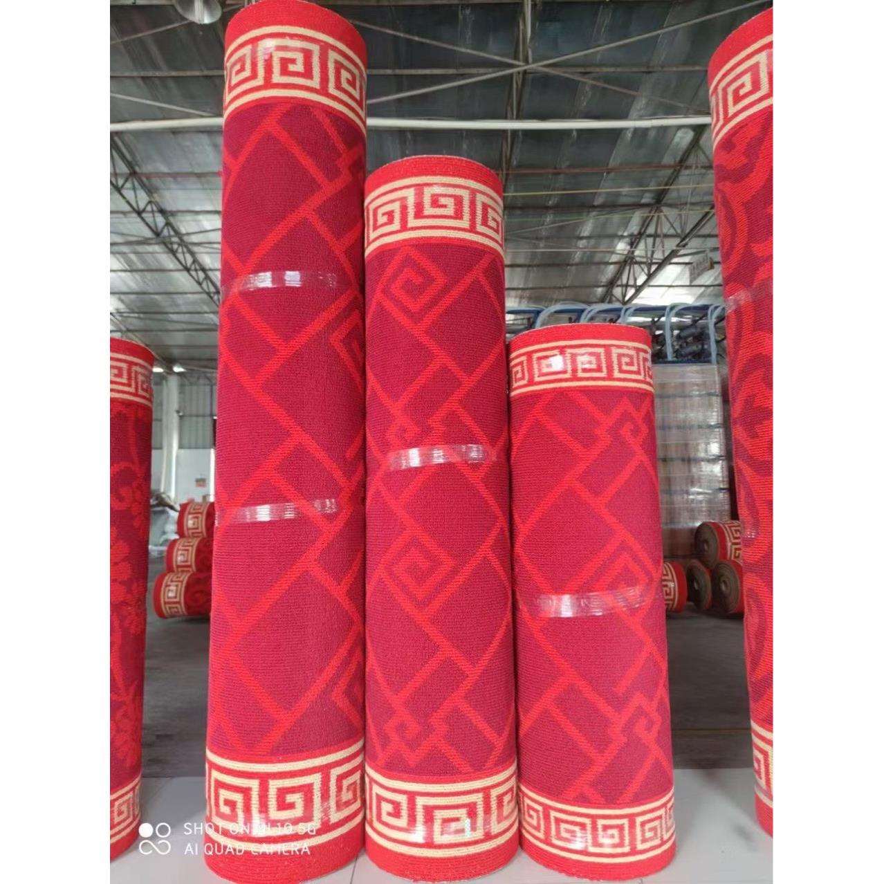 红地毯加厚迎宾走廊结婚用地毯喜婚庆婚礼布置喜庆无纺布楼梯