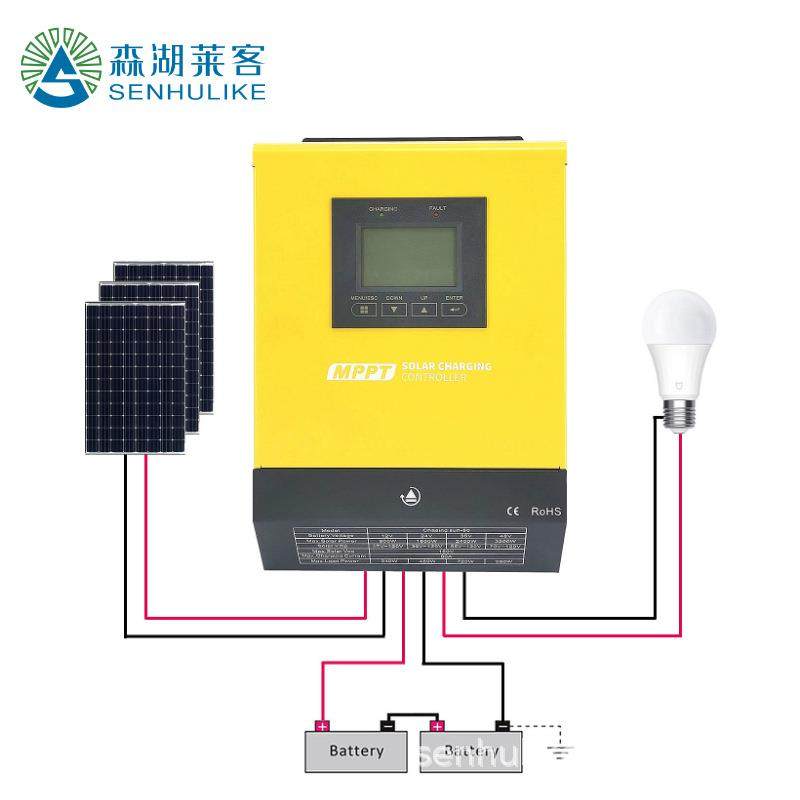 MPPT太阳能充电控制器 60A/100A 12V/24V/48V/96V 电压自动识别