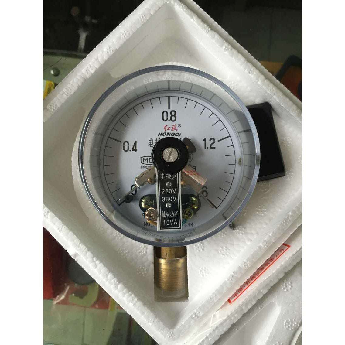 红旗牌电接点压力表 YX100 0.6 1 1.6 2.5 4 6 10 16 25 40MPA