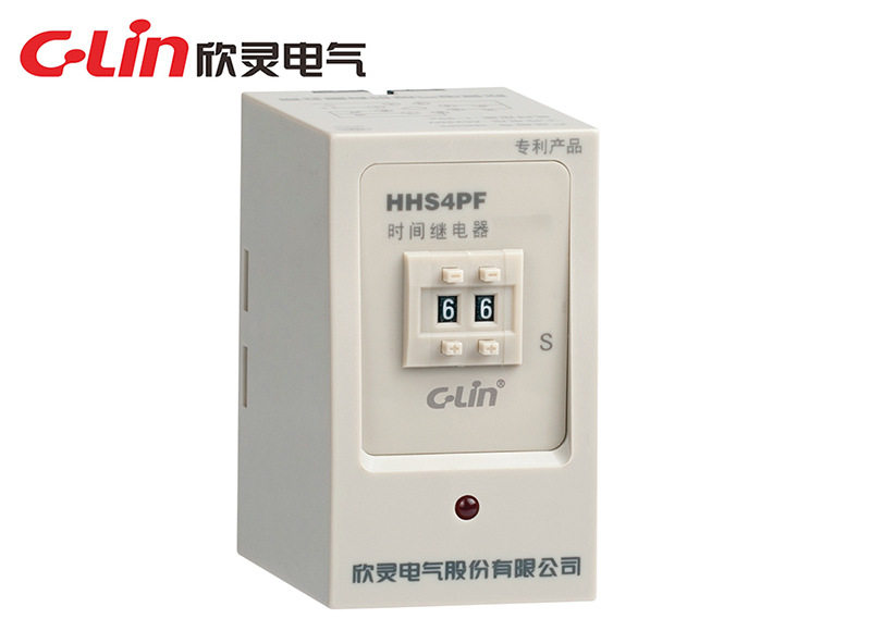 欣灵HHS4PF二位数字式时间继电器断电延时带底座