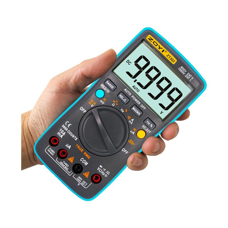 ZOYI众仪ZT302 全自动数字万用表高精度防烧表电工维修电容表