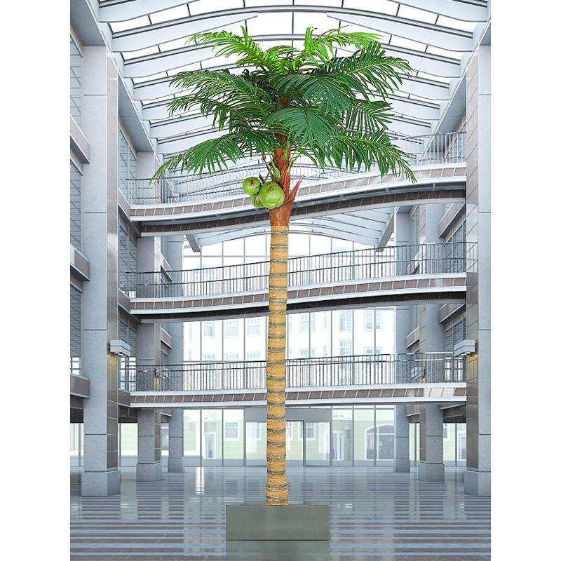 仿真绿植椰子树大型造景植物假树落地盆景芭蕉树盆栽酒店橱窗摆件