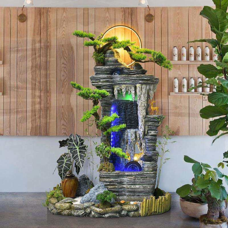 仿真假山太湖石钟乳石园林景观流水喷泉沙盘落地摆件庭院造景布置