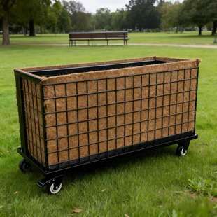 石笼网格可移动户外铁艺花箱奶茶咖啡店外摆围栏花架商业街广场