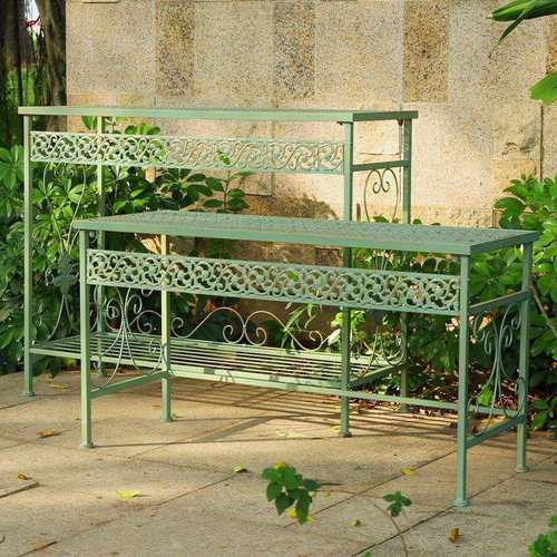 美式户外露台铁艺花架阳台复古多层置物架庭院花盆架落地式花新款