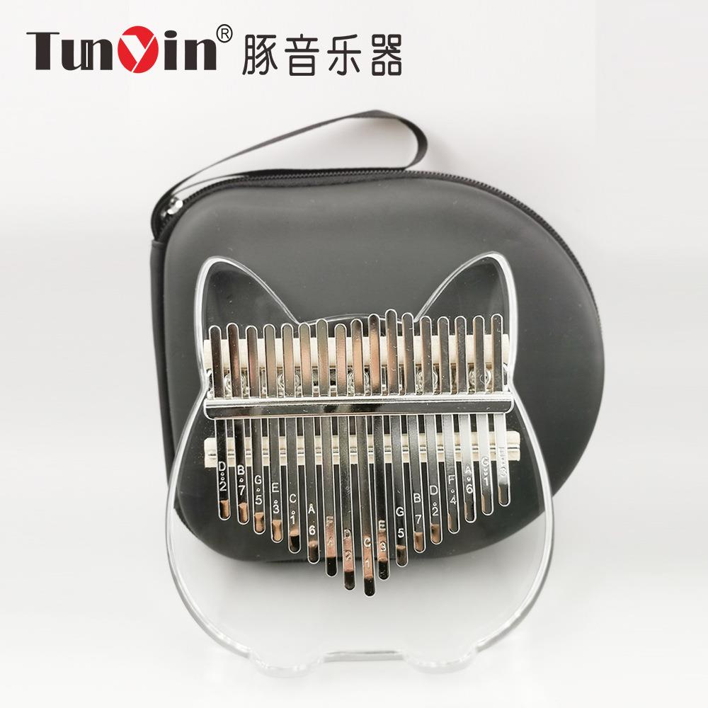 厂家直销水晶透明卡林巴/拇指琴17音亚克力板式KALIMBA手指琴