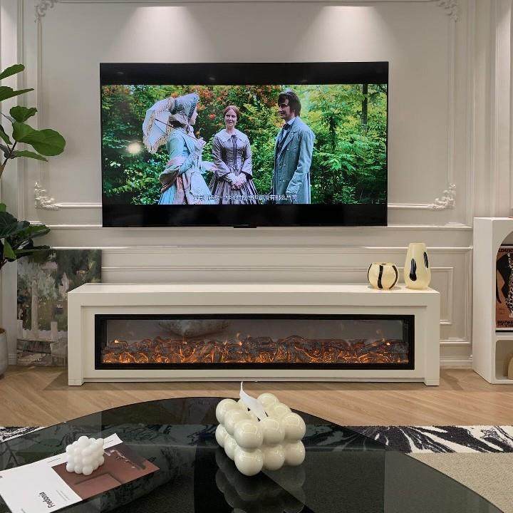 1.5/1.8/2/2.2/2.4米法式电子壁炉电视柜 仿真火焰装饰版取暖