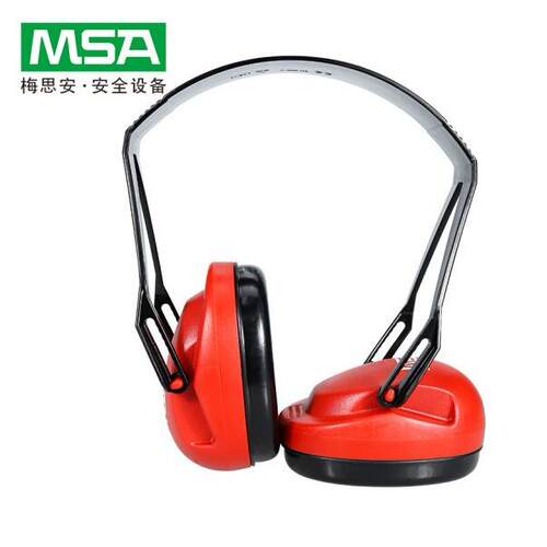 MSA梅思安头戴挂耳式耳罩SOR24010防噪音耳罩隔音学习睡眠耳罩