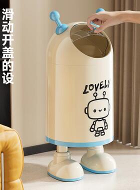 MTOY加厚大容量带盖垃圾筒垃圾篓落地大号免弯腰家用卫生间垃圾桶