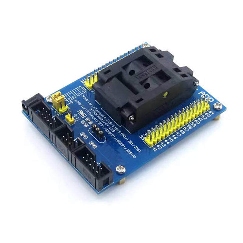 ATmega64ATmega128A/169AVR编程座烧写座烧录座QFP64