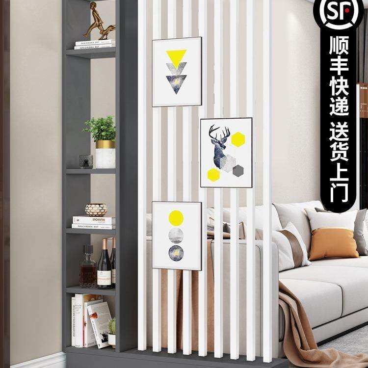 简约现代新中式小户型家用正对门屏风隔断玄关柜客厅进门遮挡