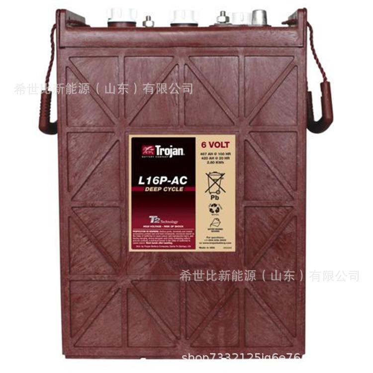 TROJAN邱健蓄电池L16P-AC垛板机6V420AH商用卡车休闲型车观光车用