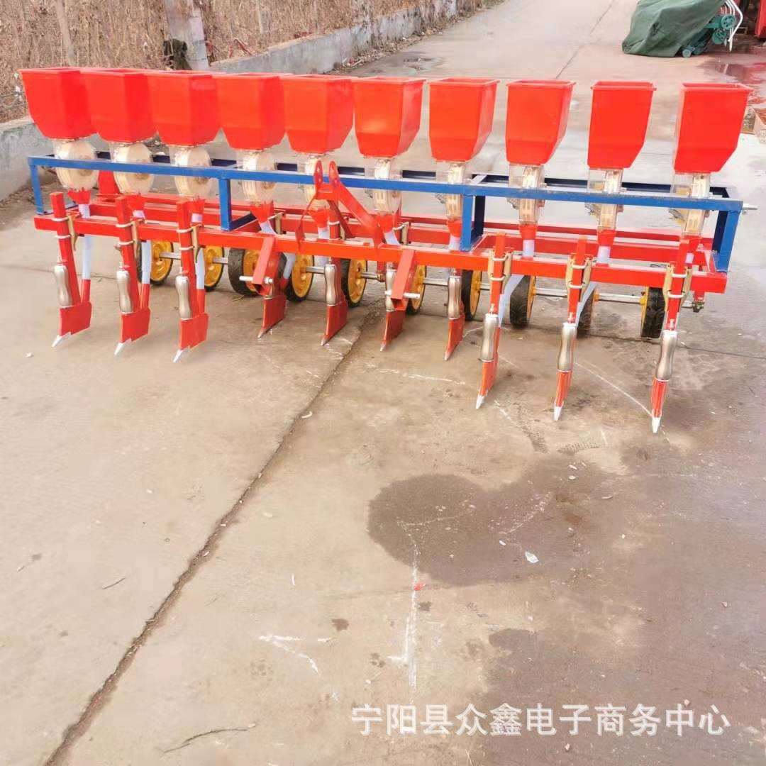 塞内加尔用大花生播种机种肥同施大马力拖拉机配套行距株距可选