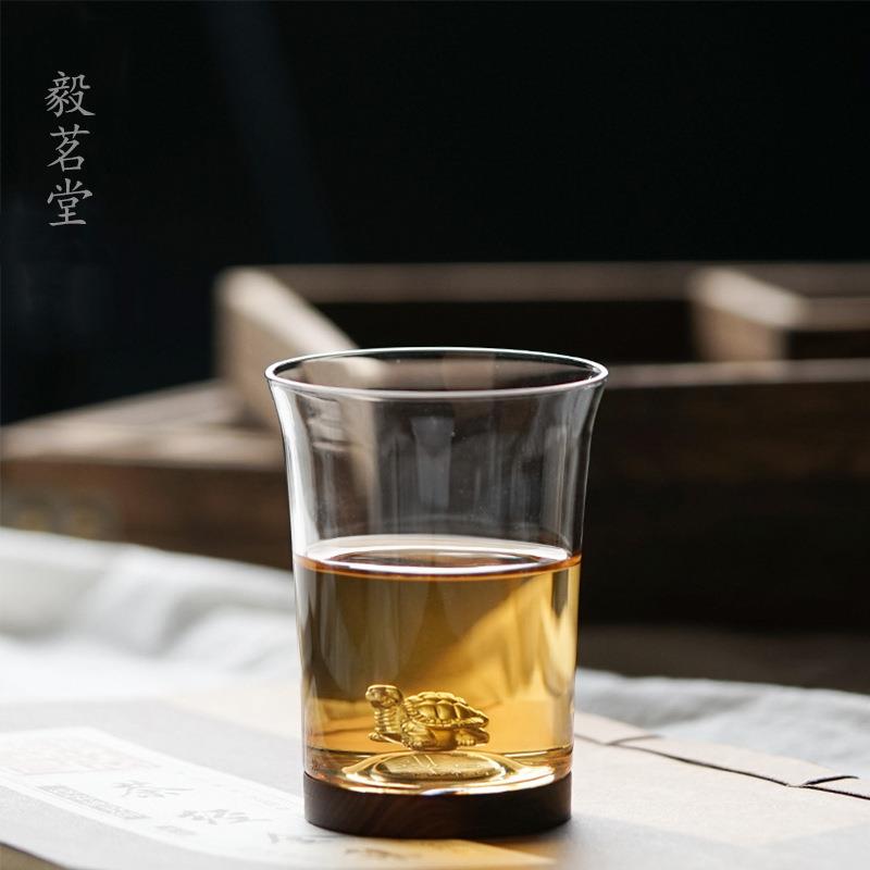 毅茗堂创意品茗杯手工镶银加厚耐土拔驳骨丹榜样工程山