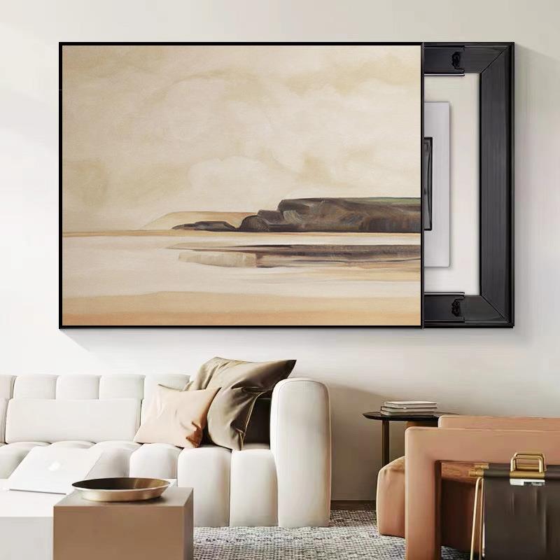 弱电箱多媒体电表盒配电箱电闸箱空开箱简约电箱遮挡电表箱装饰画