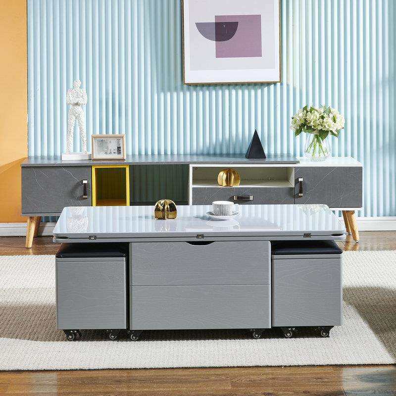 全圆角升降茶几现代简约小户型专用款意式岩板茶几餐桌两用带凳子,电子元器件市场,其它元器件,淘宝优惠券,粉丝福利购,淘宝优惠卷