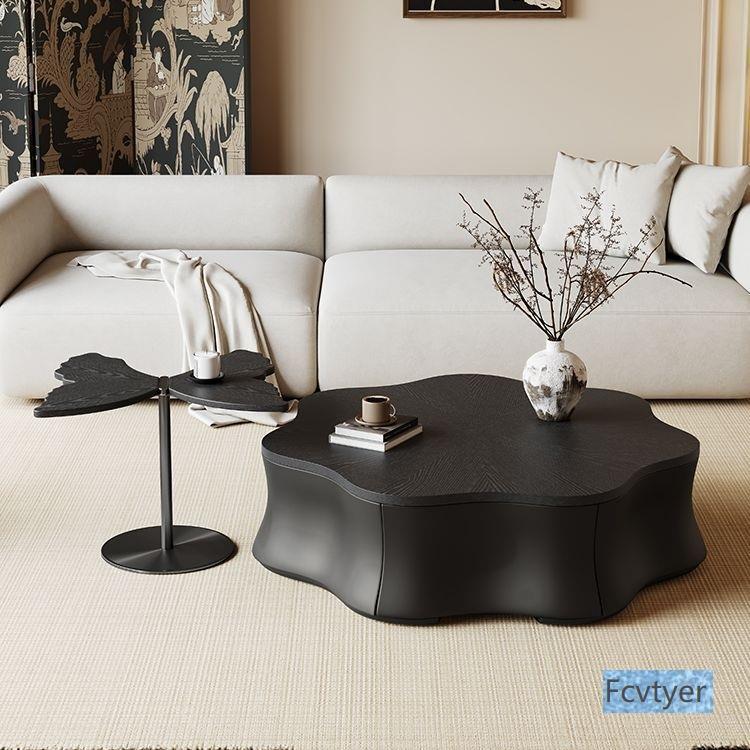 速晓钦异形云朵高级古风设计师款现代简约客厅家用花瓣新款茶几意