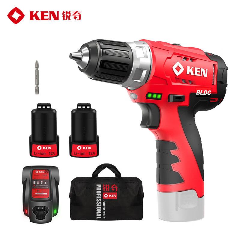 锐奇(KEN)手电钻BL7212-20c无刷充电钻起子机电批电动工具