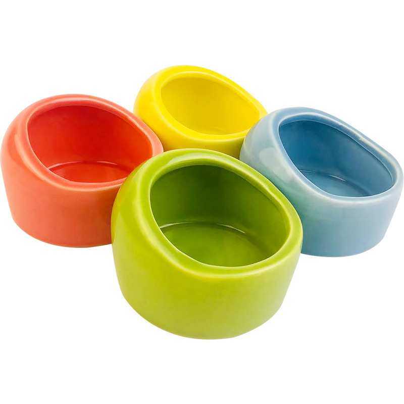 小仓鼠食盆宠蜜袋鼯喂食碗防翻陶瓷盆金丝熊松鼠刺猬喂食器用品