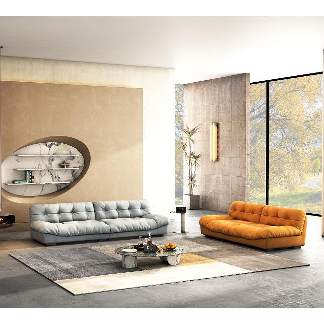 意式极简布艺免洗直排沙发奶油风客厅Baxter云朵沙发小户型