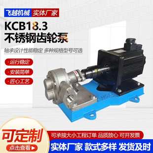 KCB18.3不锈钢齿轮泵卧式 齿轮油泵洗洁精齿轮泵不锈钢齿轮泵现货