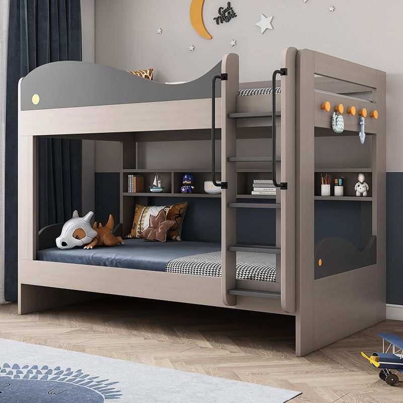 现代儿童简约上下床平行高低床学生上下铺木床上下同宽双层子母床,3C数码配件,USB灯,淘宝优惠券,粉丝福利购,淘宝优惠卷