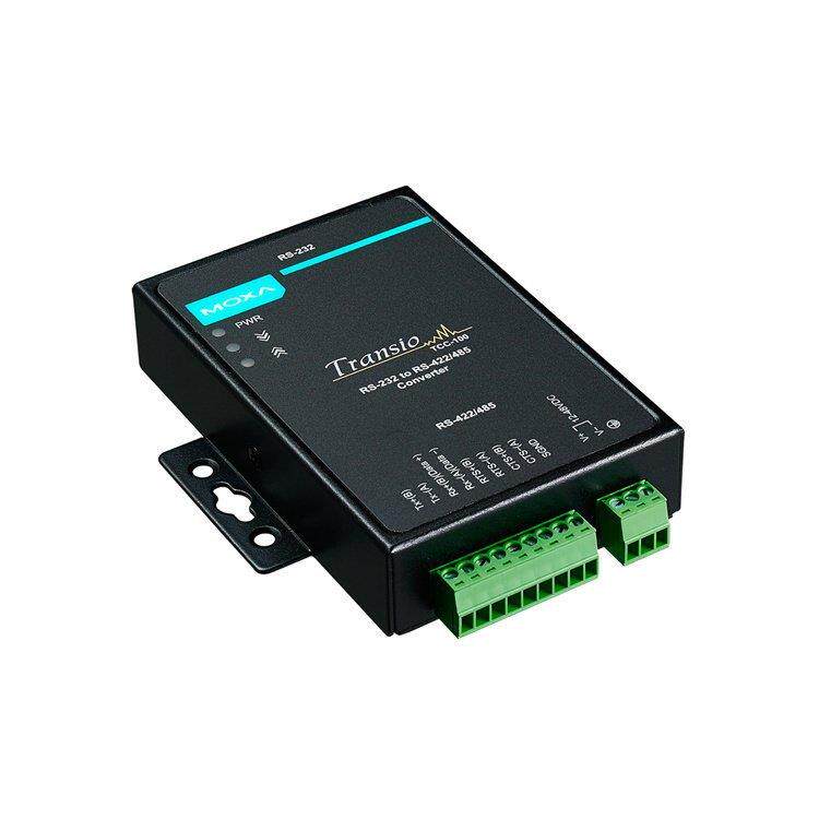 MOXA 工业级RS-232 转 RS-422/485 转换器TCC-100/100I 系列