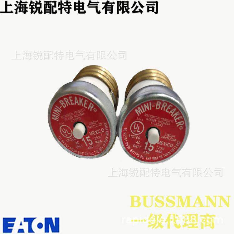 巴斯曼BUSSMANN BP/MB-15 125V15A巴士曼插头保险丝