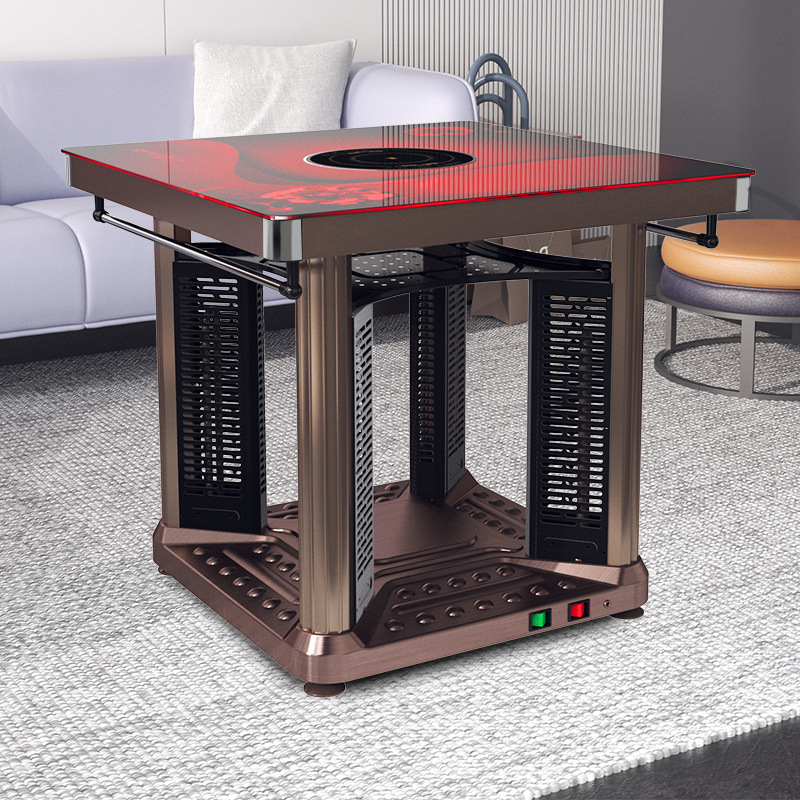 取暖桌子电烤桌电暖桌家用烤火桌节能火锅客厅正方形烤火桌