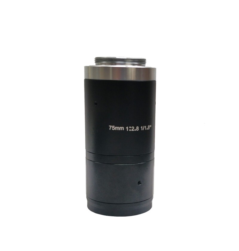 国产百万级75mm 定焦 1/1.8 C口工业镜头