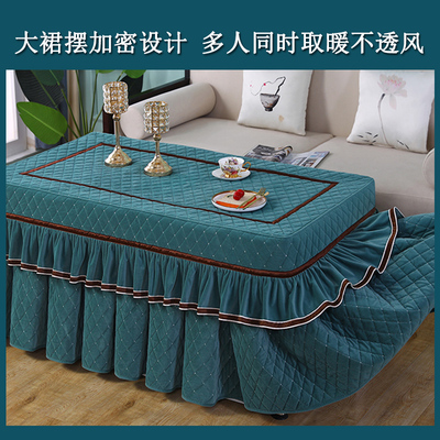 长方形加厚电炉罩烤火桌子罩新款茶几桌布罩电暖炉棉被冬季火套罩