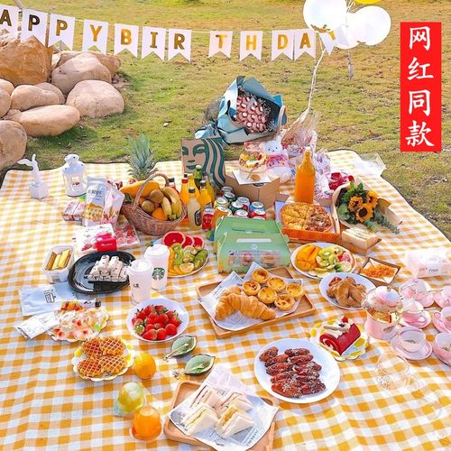 野餐垫ins风防潮垫野餐布户外春游便携防水草野炊地垫子郊游加厚