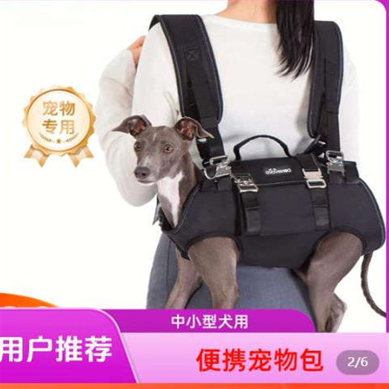 双肩横背宠物包狗狗背包中小A型犬牵引手提包宠物外出骑行便携
