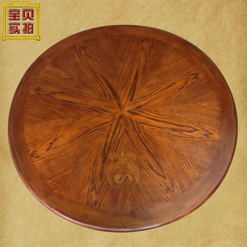 实木餐桌圆桌饭桌实木圆桌小户型餐桌1米圆餐桌788包邮色可改可定