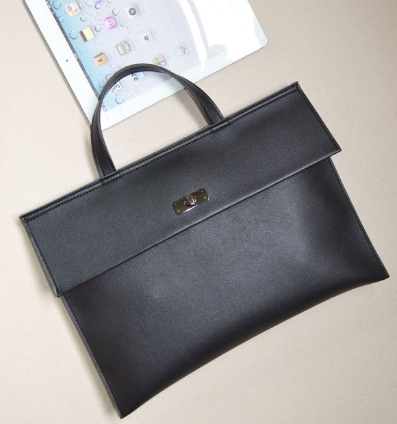 女包手提14寸笔记本电脑包男女款文件包会议公文包锁扣翻盖手提包