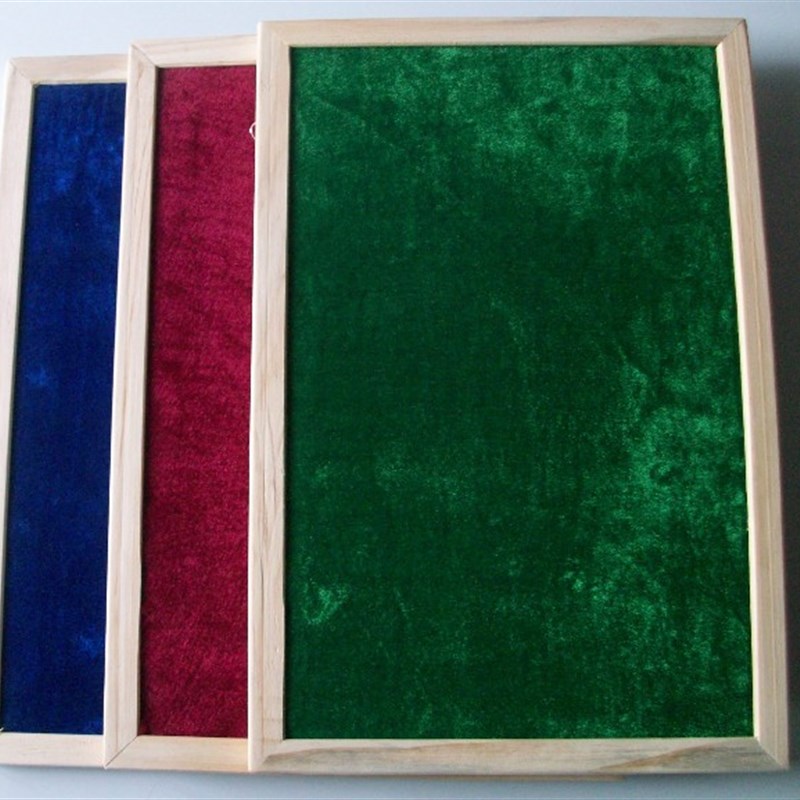 绒布软木板留言板图钉板 60*90CM照片墙软木留言板 告示板水松板