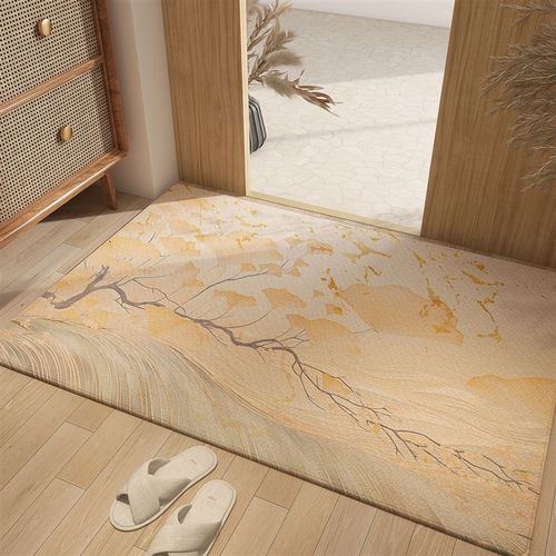 高端定制进门地垫入户门垫奶油风客厅地毯家用防滑玄关脚垫可擦洗