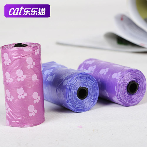 新款猫拾便袋狗屎屎 宠物环保袋猫咪拾便器清洁袋 粪便垃圾袋宠物