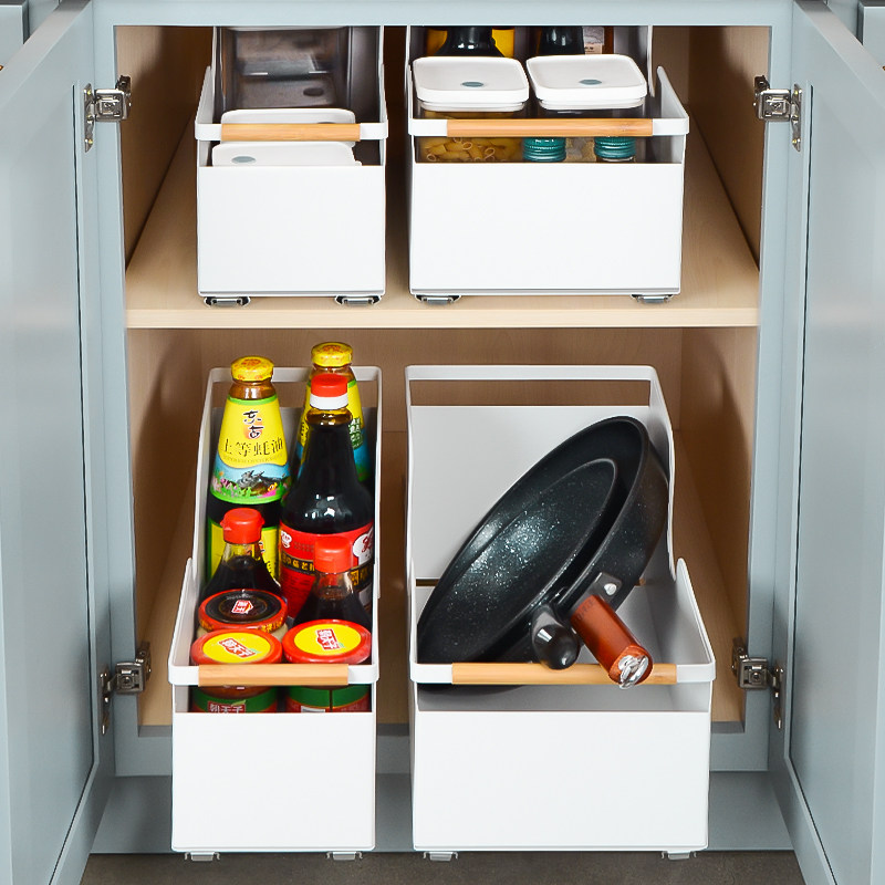 抽拉式调料置物架极窄拉篮超深柜厨房抽屉式调味篮橱柜内部改造,厨房/烹饪用具,调料置物架,淘宝优惠券,粉丝福利购,淘宝优惠卷