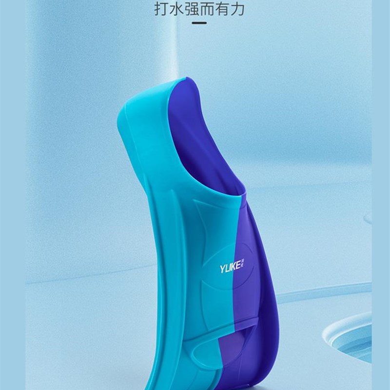 脚蹼游泳专用儿童自由泳蝶泳硅胶短脚蹼成人专P业轻便潜水训练蛙