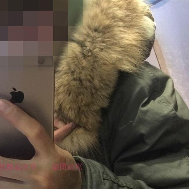 N3b大衣狼毛领 棉服羽绒服帽领领子