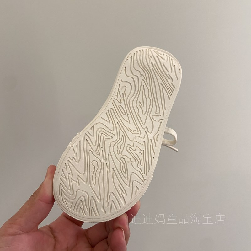 儿童可爱卡通帆布鞋个性鞋头侧边魔术贴好穿脱男童女宝宝休闲板鞋
