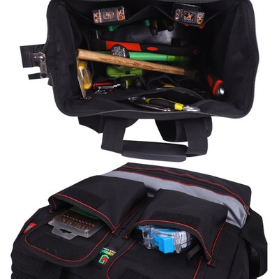 家电清洗电梯维修安装工具包加厚耐磨帆布大容量男士双肩背包