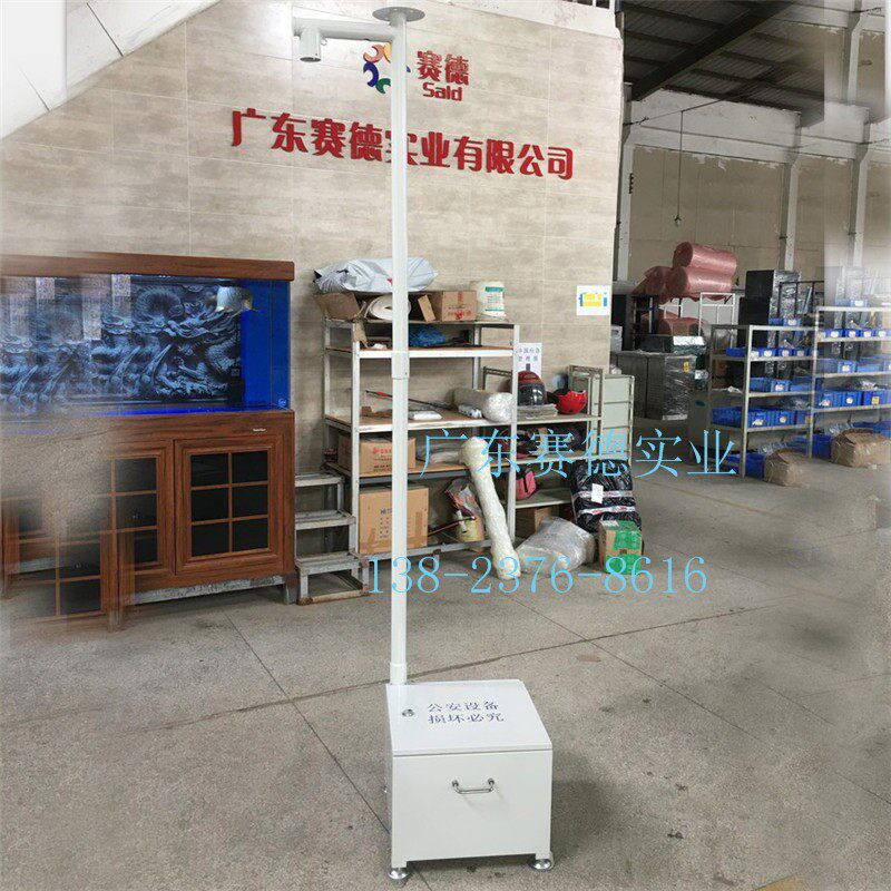 深圳不锈钢支架3米 n惠州小区安防立杆3.5米 揭阳道路监控立柱5米