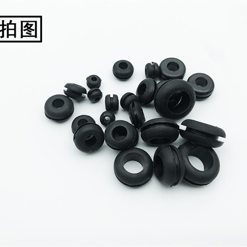 硅胶耐高温双面护线圈单r面橡胶圈孔塞保护套出线圈 过线圈 密封