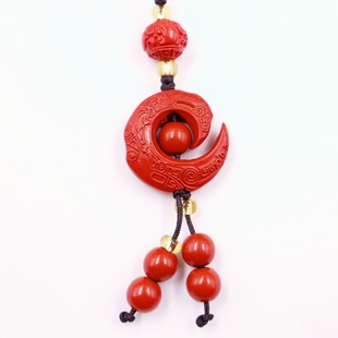 朱砂手工编织时来运转钥匙扣包链手机链挂件扭转乾坤本命年吉祥物